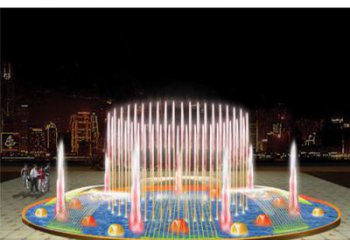 水簾搖擺噴泉雕塑，循環(huán)噴水模式噴泉雕塑公司
