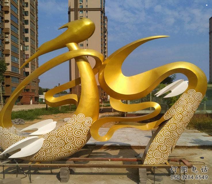 抽象和字雕塑展品，小區(qū)雕塑，不銹鋼和字雕塑制作精選