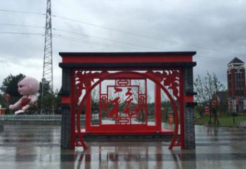 愛字雕塑供需，廣場雕塑，城市廣場福字雕塑廠家