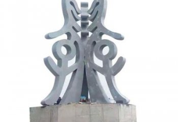古文字雕塑通用，街景小品，不銹鋼古文字雕塑制造廠家