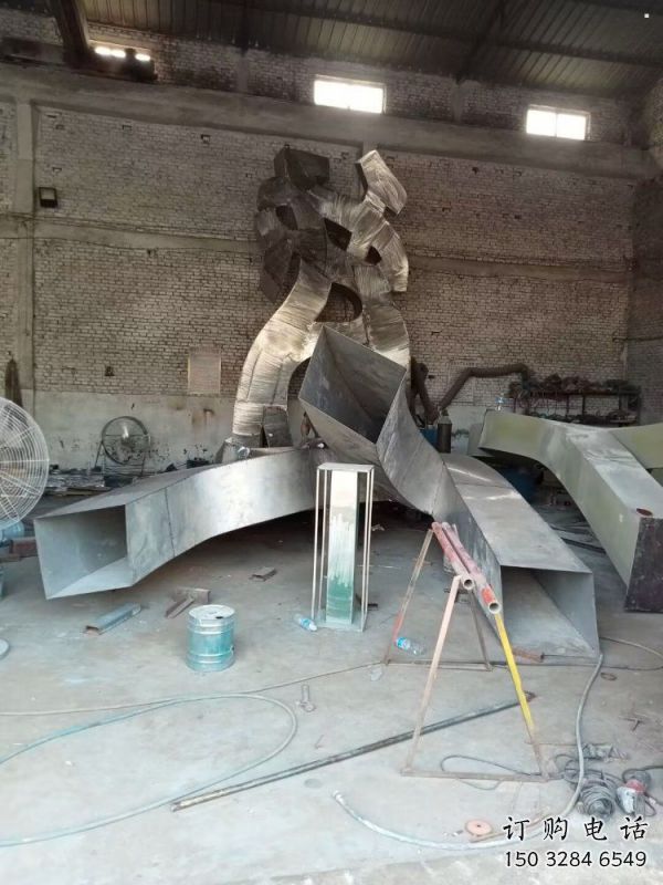甲骨文雕塑工廠選用，街道標(biāo)識，不銹鋼甲骨文雕塑批發(fā)