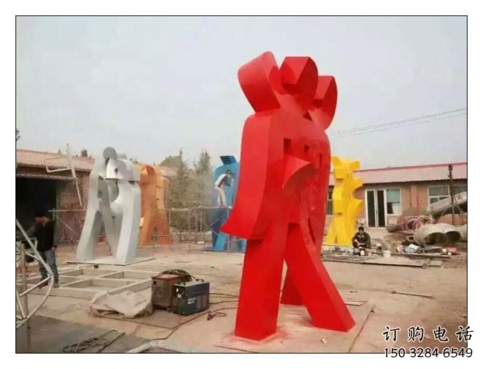 甲骨文雕塑觀賞型，公園小品，不銹鋼甲骨文雕塑常用