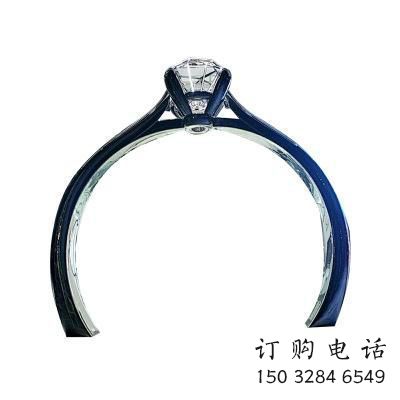 鉆戒拱門雕塑，美陳景觀小品，不銹鋼鉆戒大門雕塑