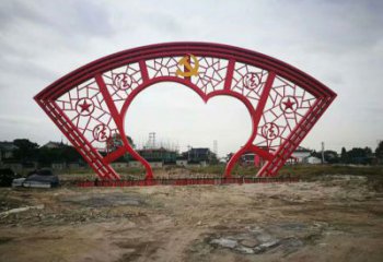 黨建大門(mén)雕塑