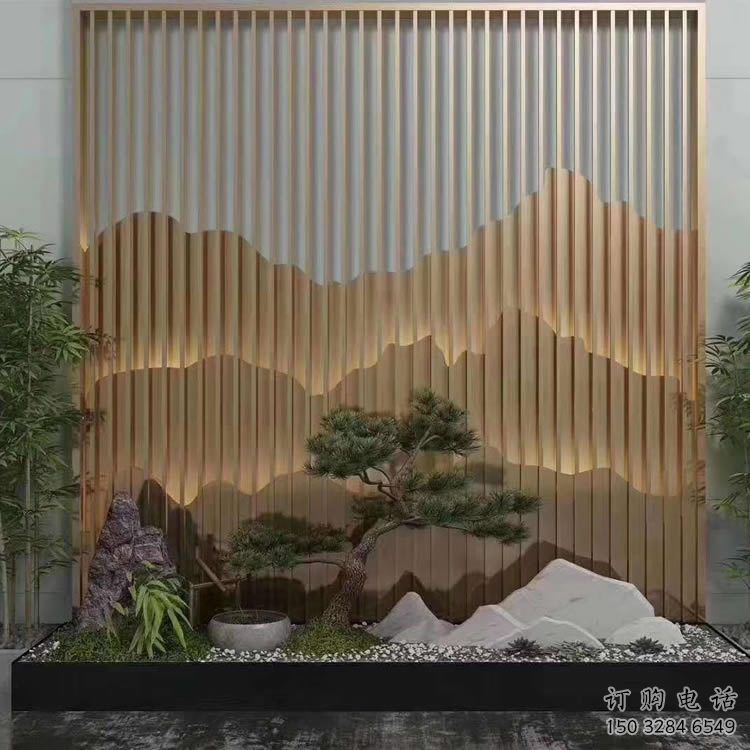 美陳裝飾景墻雕塑，背景墻美陳雕塑
