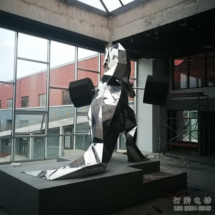 恐龍雕塑訂做，景區(qū)雕塑，鏡面恐龍雕塑定價