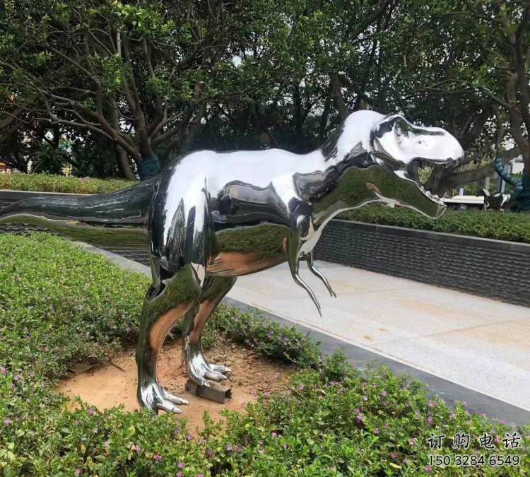 恐龍雕塑優(yōu)選，拋光藝術(shù)，景觀鏡面恐龍雕塑選用
