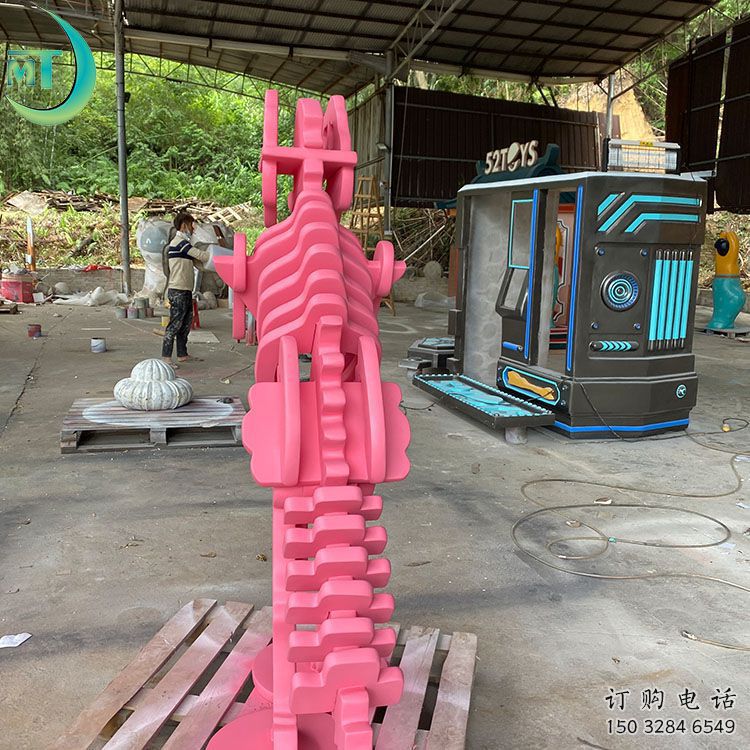 恐龍雕塑工廠選用，街道標(biāo)識，景觀恐龍骨架雕塑批發(fā)