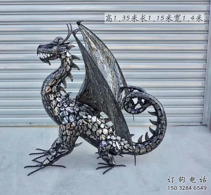 主題恐龍雕塑供給，中式工藝，景觀鐵藝恐龍雕塑精品