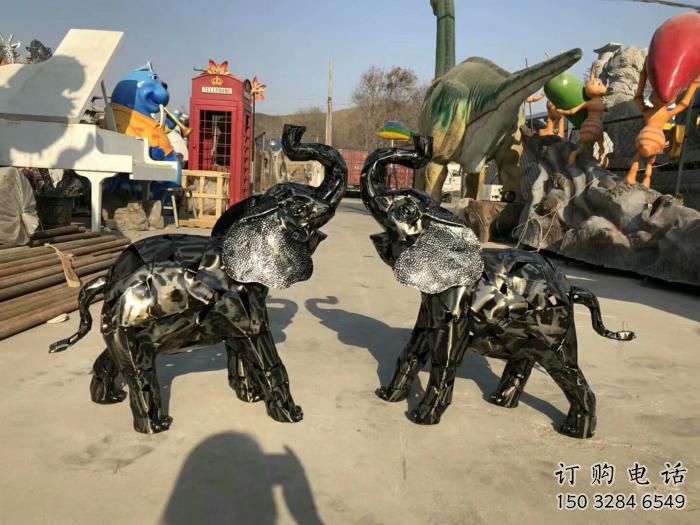 房地產(chǎn)大象雕塑精品，標識雕塑，鐵藝大象雕塑供給