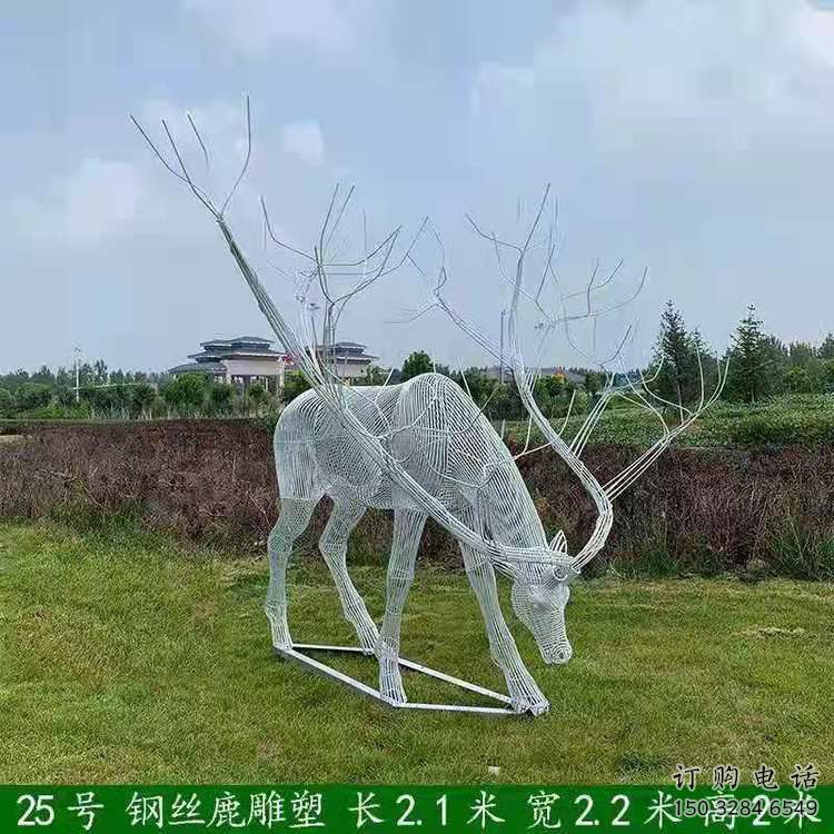 梅花鹿雕塑指用，景觀雕塑，園林燈光梅花鹿雕塑點擊
