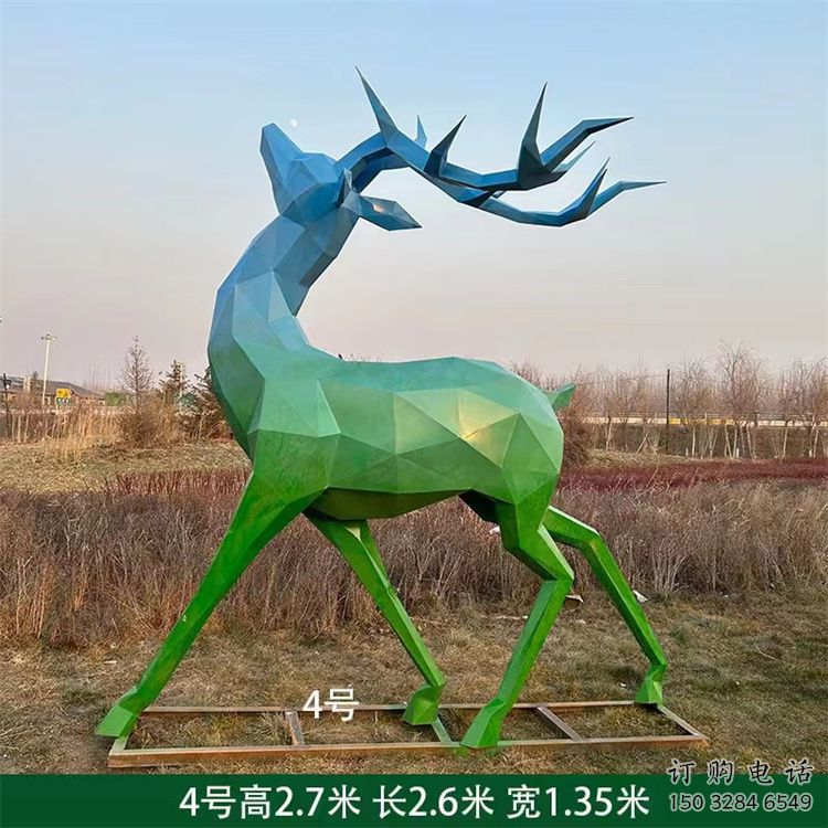 景觀小鹿雕塑供需，廣場雕塑，烤漆小鹿雕塑定制