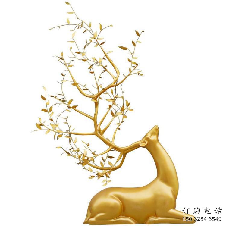 烤漆梅花鹿雕塑生產，廣場雕塑，仿真梅花鹿雕塑展品