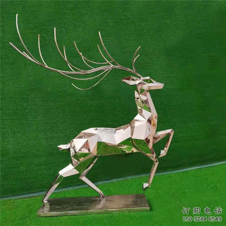 戶外小鹿雕塑通用，陸地?cái)[件，景觀切面小鹿雕塑制作