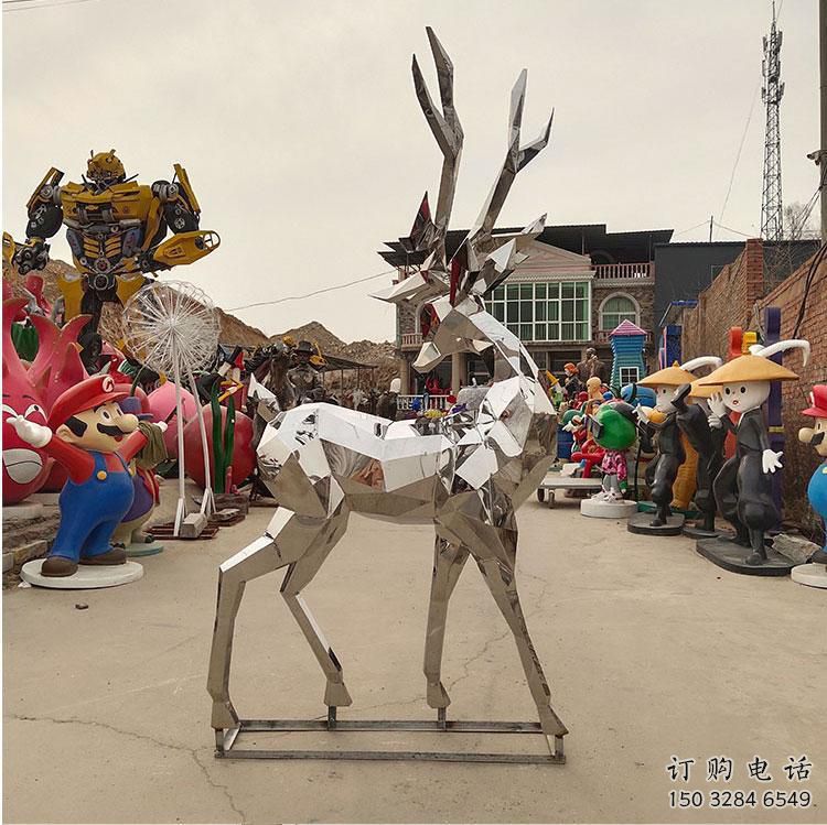 小鹿雕塑供求，動物雕塑，切面藝術(shù)小鹿雕塑優(yōu)選