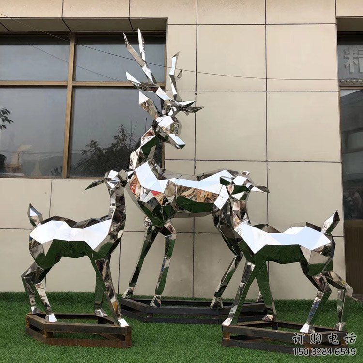 小鹿雕塑制作，城市雕塑，景觀切面小鹿雕塑專供