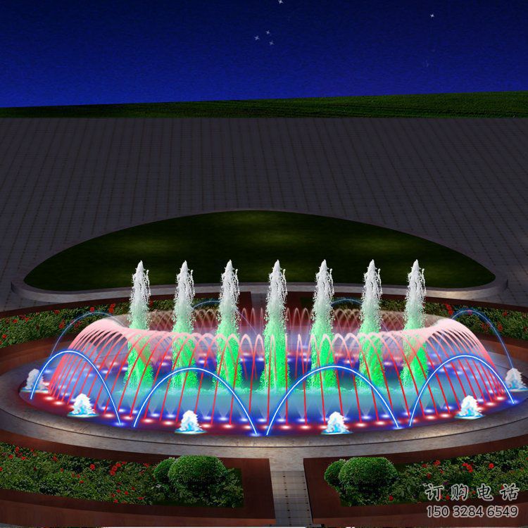 間歇式噴泉水簾雕塑 間歇式噴泉水簾雕塑