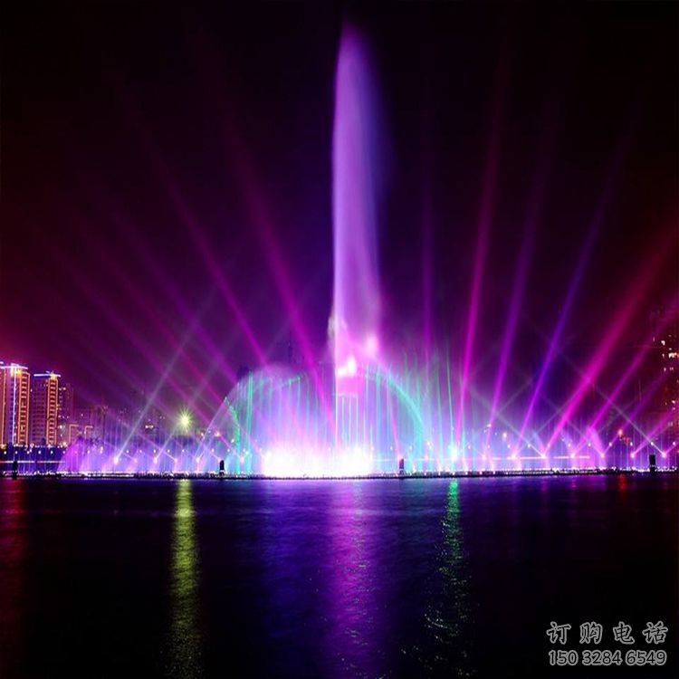 公園程控噴泉雕塑，高噴循環(huán)噴水方式設(shè)計