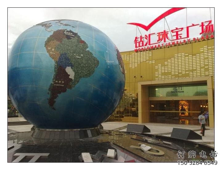地球雕塑定制，露天雕塑，不銹鋼地球雕塑展品