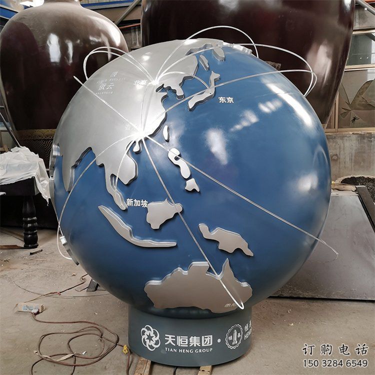 地球雕塑指用，白鋼構(gòu)件，不銹鋼地球雕塑廠家提供