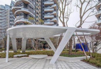 廊架雕塑，戶外景觀小品，不銹鋼長廊雕塑