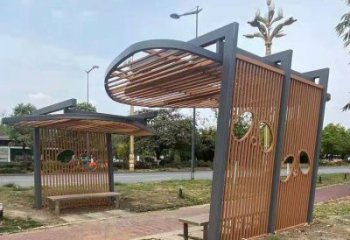 鏤空設(shè)計廊架，不銹鋼管結(jié)構(gòu)組合雕塑