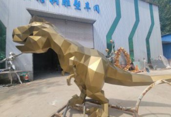 景觀恐龍雕塑優(yōu)選，陸地?cái)[件，藝術(shù)幾何恐龍雕塑供應(yīng)