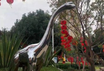 恐龍雕塑通用，花園小品，廣場鏡面恐龍雕塑廠家