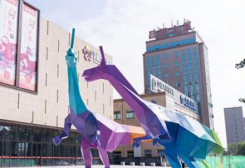公共恐龍雕塑訂做，城市裝飾，景觀烤漆恐龍雕塑展品