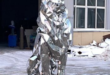 獅子雕塑供需，圓雕系列，不銹鋼獅子雕塑制造商