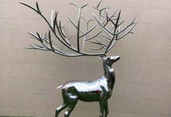 景觀小鹿雕塑制造，歐式風(fēng)格，鏡面小鹿雕塑定價(jià)