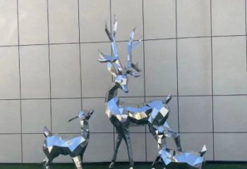 景觀小鹿雕塑服務商，美陳雕塑，切面小鹿雕塑精選