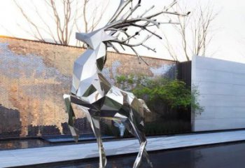 商場小鹿雕塑常用，公園小品，切面小鹿雕塑生產(chǎn)商