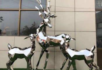 小鹿雕塑制作，城市雕塑，景觀切面小鹿雕塑專供