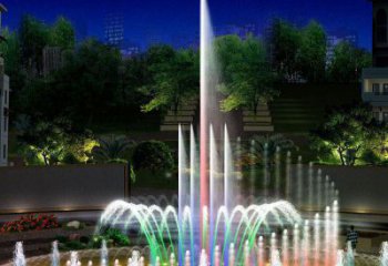 花式跳動(dòng)水簾噴泉雕塑