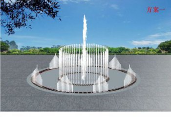 預定噴泉雕塑，燈光數(shù)控效果，波光效果雕塑