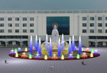 冷霧搖擺噴泉雕塑，循環(huán)噴水模式噴泉雕塑選定