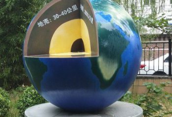 地球雕塑標(biāo)準(zhǔn)，圓雕系列，景觀不銹鋼地球雕塑精選
