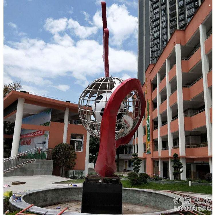 地球儀雕塑精選，多彩藝術(shù)，地球儀噴泉雕塑生產(chǎn)