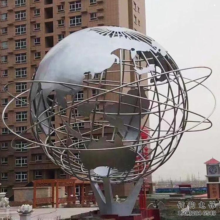 地球儀雕塑點(diǎn)擊，景觀雕塑，現(xiàn)代地球儀雕塑廠家