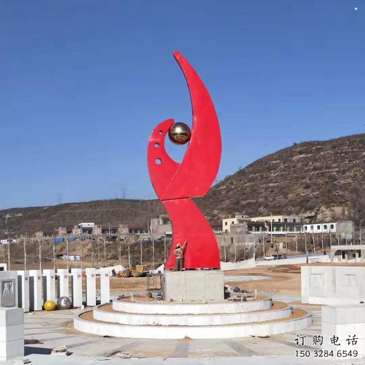 鳳凰雕塑通用，街頭雕塑，幾何抽象鳳凰雕塑標(biāo)準(zhǔn)廠家