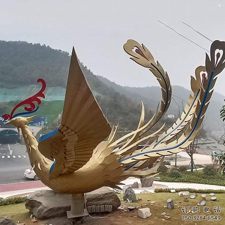 鳳凰雕塑生產(chǎn)商，街頭藝術(shù)，藝術(shù)發(fā)光鳳凰雕塑精選