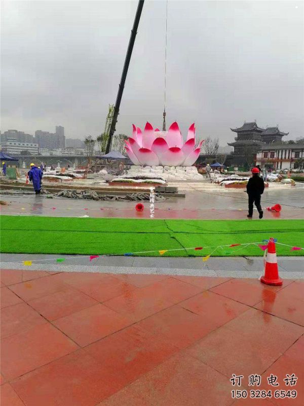 蓮花雕塑特供，美陳雕塑，蓮花噴泉雕塑定制廠家