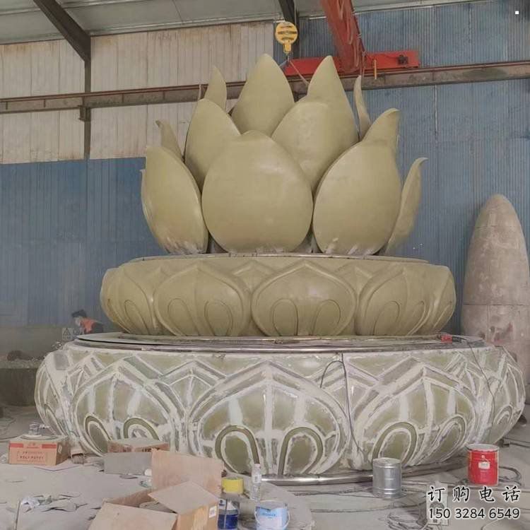 臥蓮雕塑廠家，廣場(chǎng)系列，不銹鋼臥蓮雕塑優(yōu)選