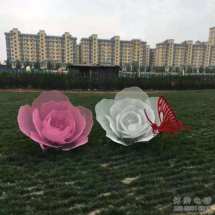 鏤空玫瑰花雕塑精選，廣場系列，鏤空玫瑰花雕塑承接