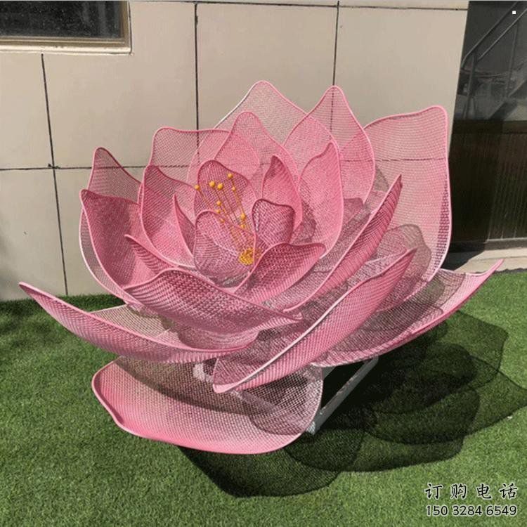玫瑰花雕塑定做，公園小品，鏤空玫瑰花雕塑廠家制作