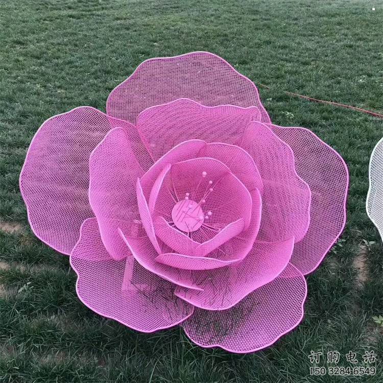 玫瑰花雕塑觀賞型，花園小品，景觀鏤空玫瑰花雕塑精選