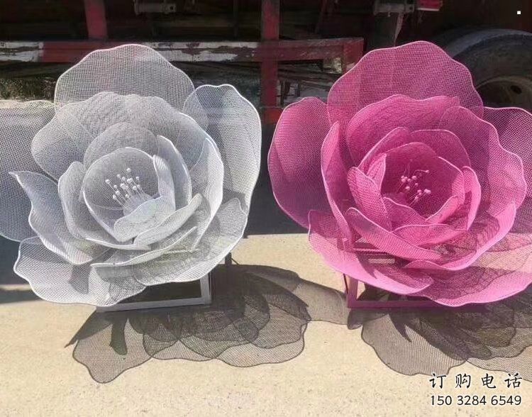 玫瑰花雕塑提供，街頭雕塑，庭院鏤空玫瑰花雕塑優(yōu)價