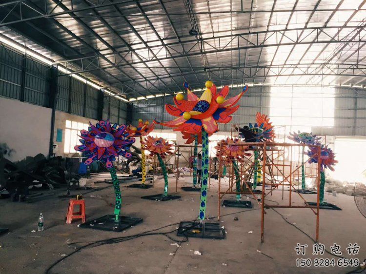 景觀太陽花雕塑供需，廣場(chǎng)雕塑，園林太陽花雕塑定制