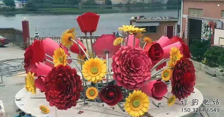 太陽(yáng)花雕塑擺件優(yōu)選，陸地?cái)[件，園林太陽(yáng)花雕塑供應(yīng)